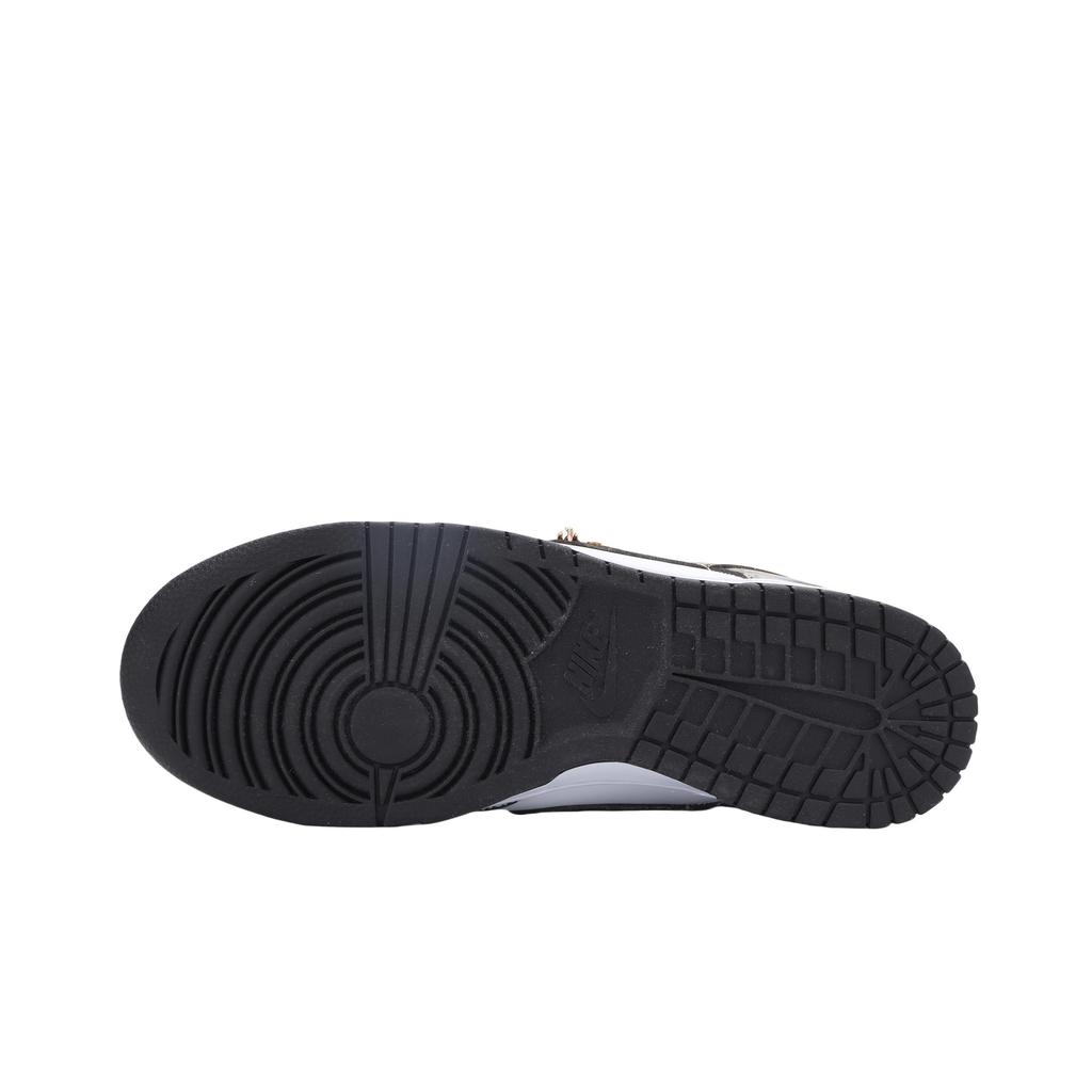 Nike Dunk Gold Rush Abriebfeste Low-Top Skateboard-Schuhe Unisex Schwarz Weiß Gold HF5441-100(Team724-)