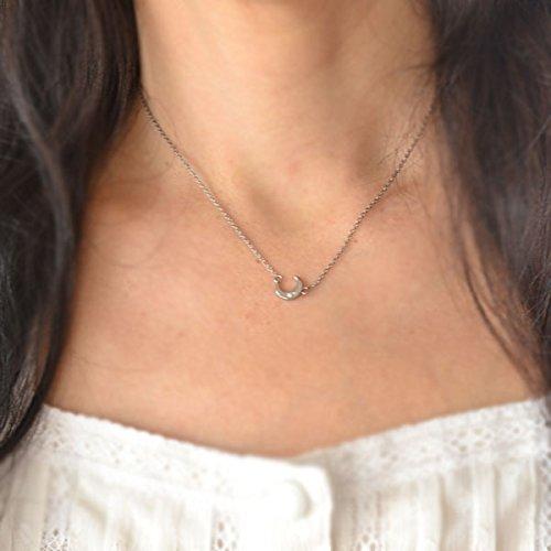 [fe-fe×phiten] [Fefe] Fefe Titanium Women's Necklace Phiten Moon Pendant 38 Diamond [Set] 2-Piece Set (Necklace and Jewelry Kotobuki Polishing Cloth)