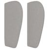 vidaXL Kopfteil mit Ohren Hellgrau 163x23x78/88 cm Stoff