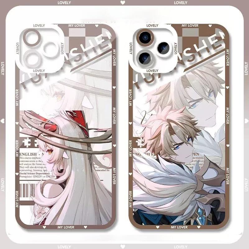 Funda para Teléfono Genshin Impact Flins Columbina Varka Sandrone Para Samsung Galaxy A16 A15 A35 A05 A55 A54 A07 A06 A24 A14 A53 A52 A13