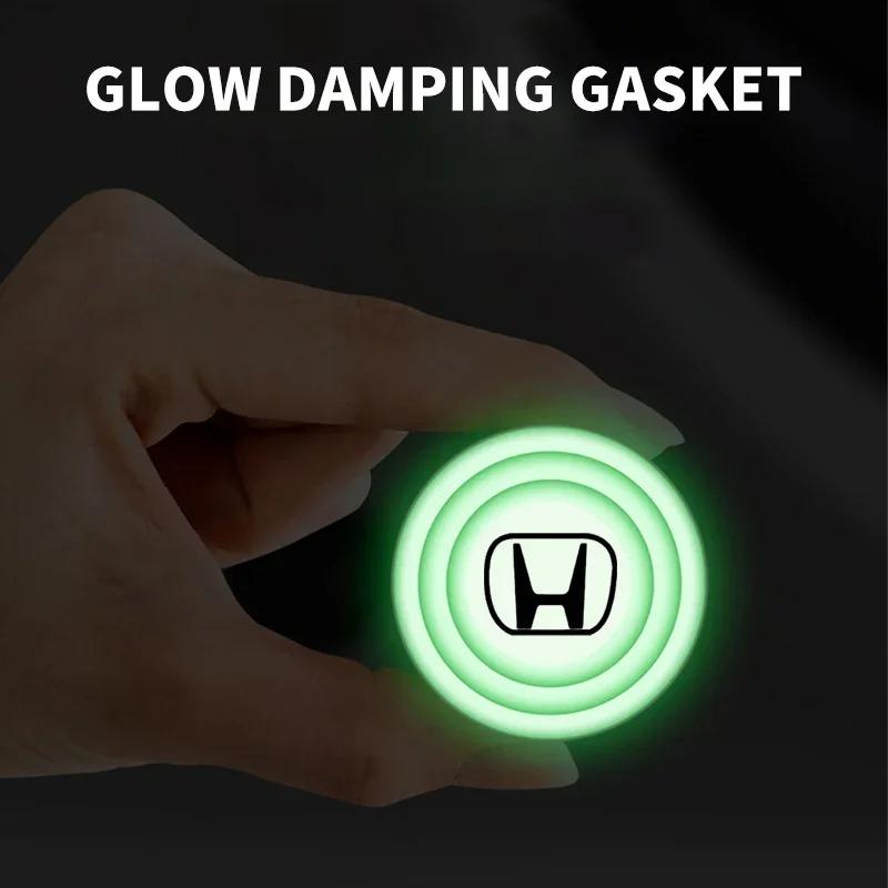 1/2/4Pcs Car Trunk Sound Insulation Pad Luminous Shock Absorber For Honda Civic xrv hrv crv brv City Accord Fit Jazz Insight