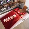 Personalized Crystal Velvet Carpet Mohamed Salah Pattern Non Slip Floor Rug
