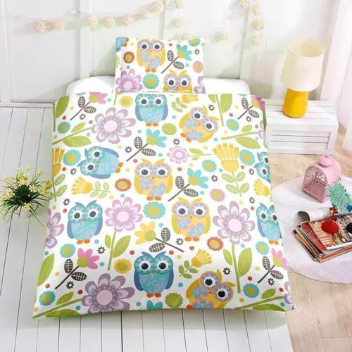 Comforter Owl Bedding Set Decoration Gift Suitable For Children Boys Girls And Adults Warm Soft Comfortable And Breathable