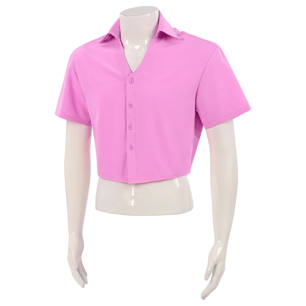 K-Pop Demon Hunter Cosplay Costume Shaka Boys Devil Boy Group Abby Romance Anime Pink Shirt
