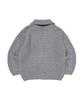 OTHERFITS Cable High-Neck Knit Zip-Up (Gray)