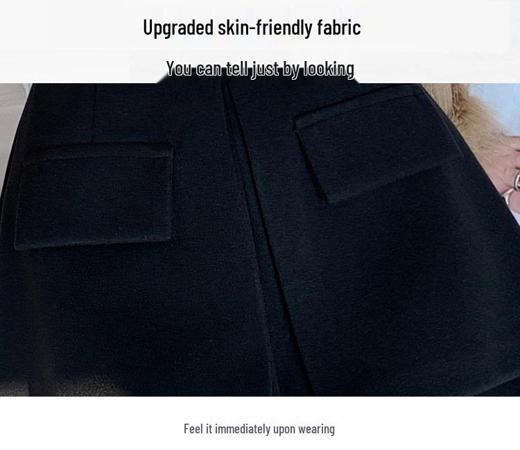 Women's High-Waisted A-Line Skort: 2026 Spring/Summer Fashion, Two-Piece Design, Wide-Leg, Casual Shorts.