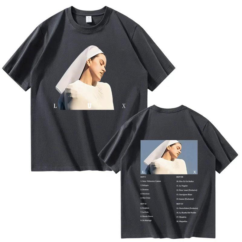 2026 New ROSALIA LUX PHOTO Harajuku Tshirt for Unisex  and Women  Y2K Casual Shortsleeved Tshirt Summer Print Pure Cotton Tshirt