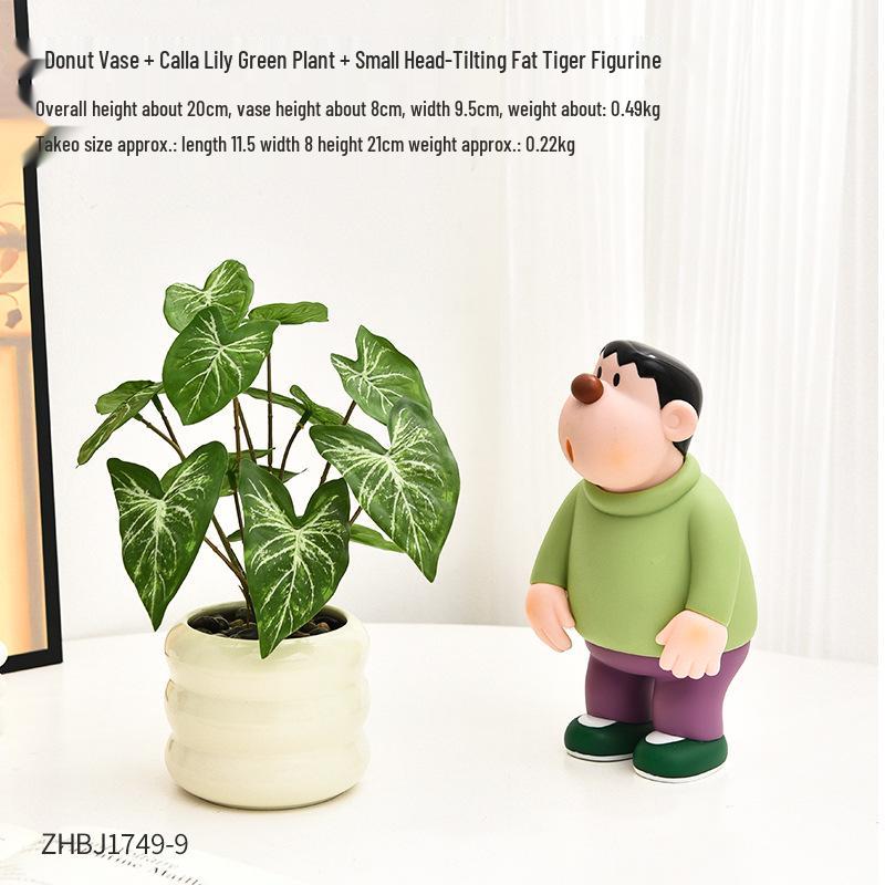 Bionic Bonsai Artificial Green Plants - Desktop Potted Decor for Home or Office