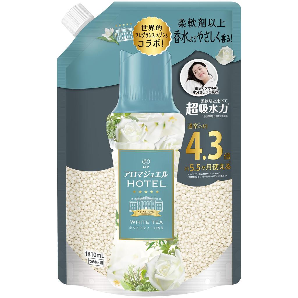 Lenor Happiness Aroma Jewel Hotel Scented White Tea 1810mL Use with fabric softener for Beads, Scent, Refill, [Large Capacity]. long-lasting results.