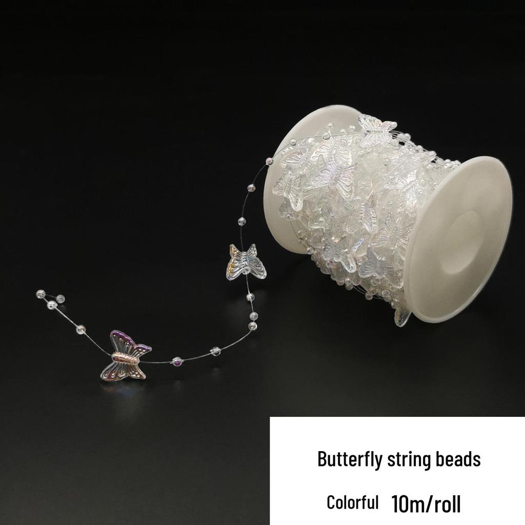 Double-Line Pearl Sunflower Snowflake Beads DIY Decoration