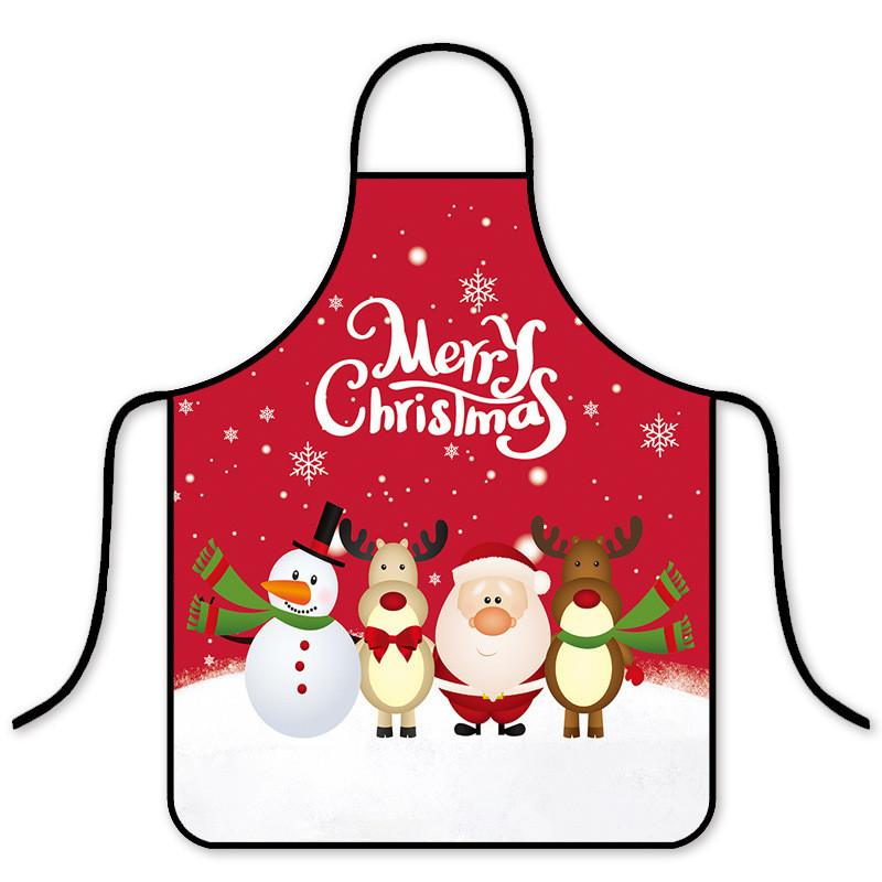 Christmas Holiday Waterproof Oilresistant Apron With Creative Fun Patterns For Adults And Kids