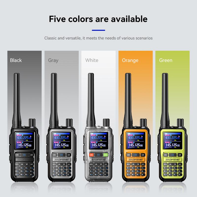 BAOFENG UV 5R Mini-Funkgerät Bluetooth Kabellos Frequenzkopie Große Reichweite Dual-PTT UHF VHF AM Typ-C Lade Amateur 2-Wege-Funkgerät