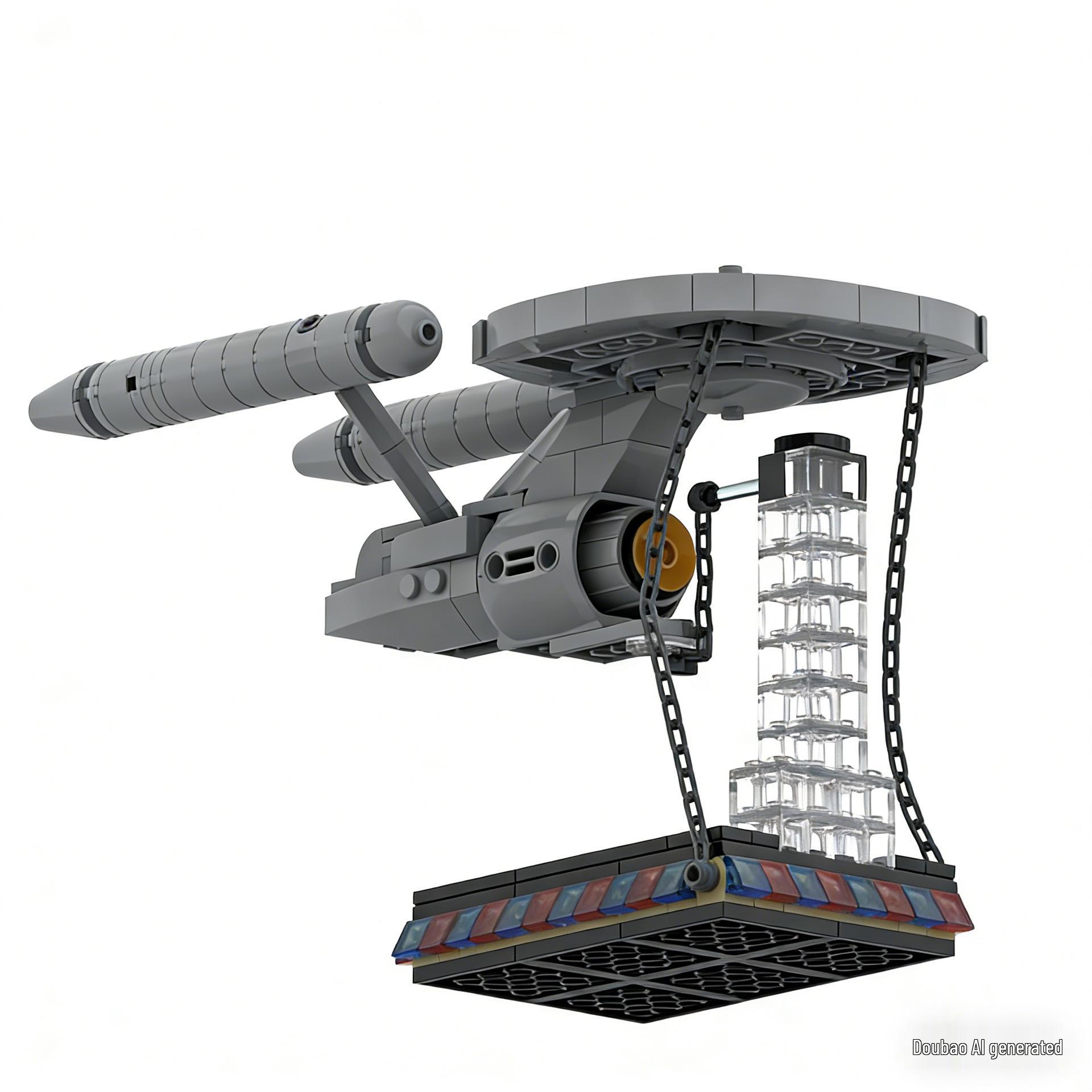 MOC-43545 Small Particle Building Blocks Ornament Educational Toy for Kids