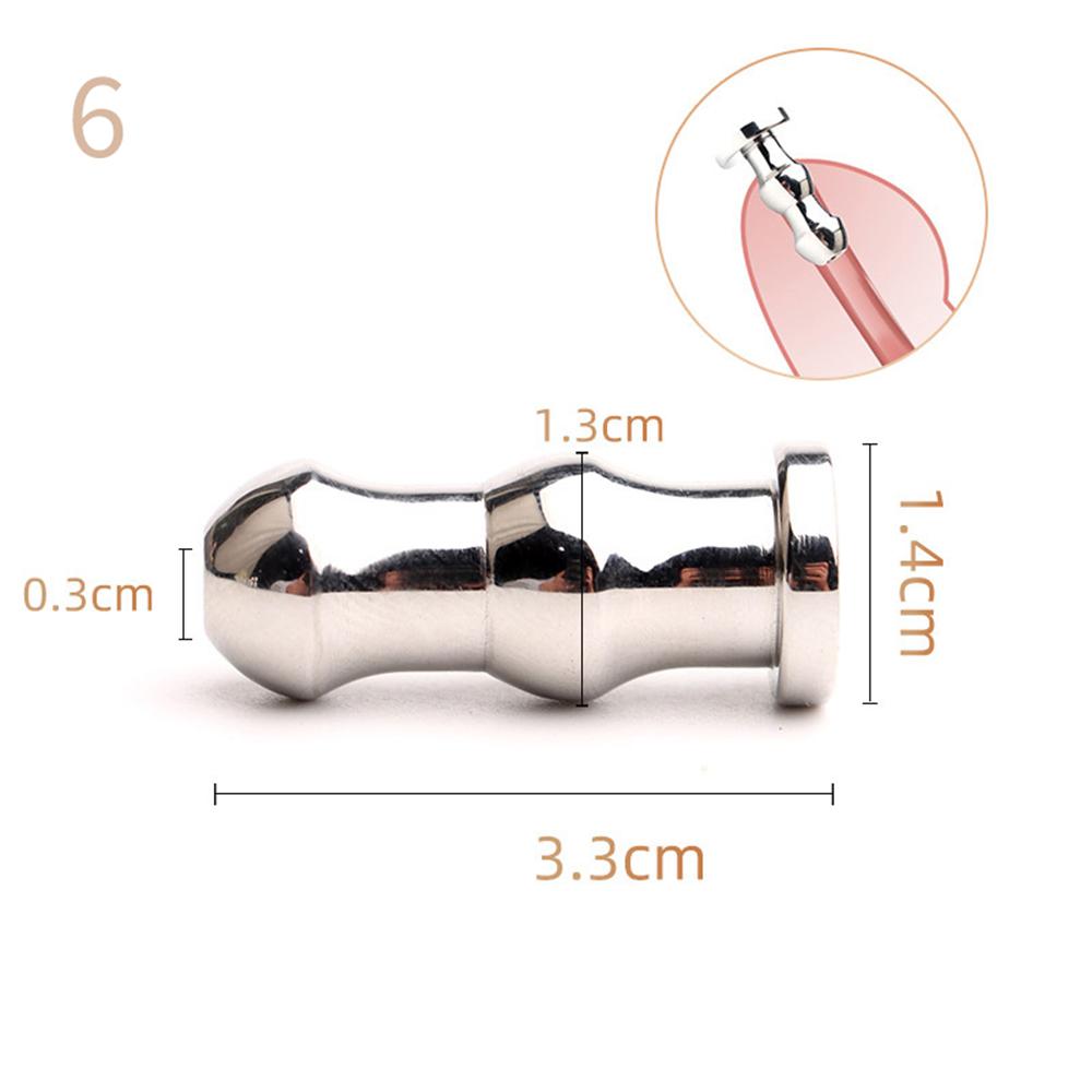 Male Urethral Sounds Dilator Stainless Steel Urethral Sounding Tripe Beads Penis Plug for Men Urethra Stimulate Sex Toys Sexshop