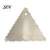 Dough Divider for Bread Stainless Steel Cake Scraper with Multi-faceted Sawtooth, Rectangle/Pentagon/Triangle/Semi-circle Shape Cream Icing Smoothing