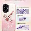 KADEM For Honor 300 Case Dragonfly Kickstand TPU Flowers Glitter Phone Cover