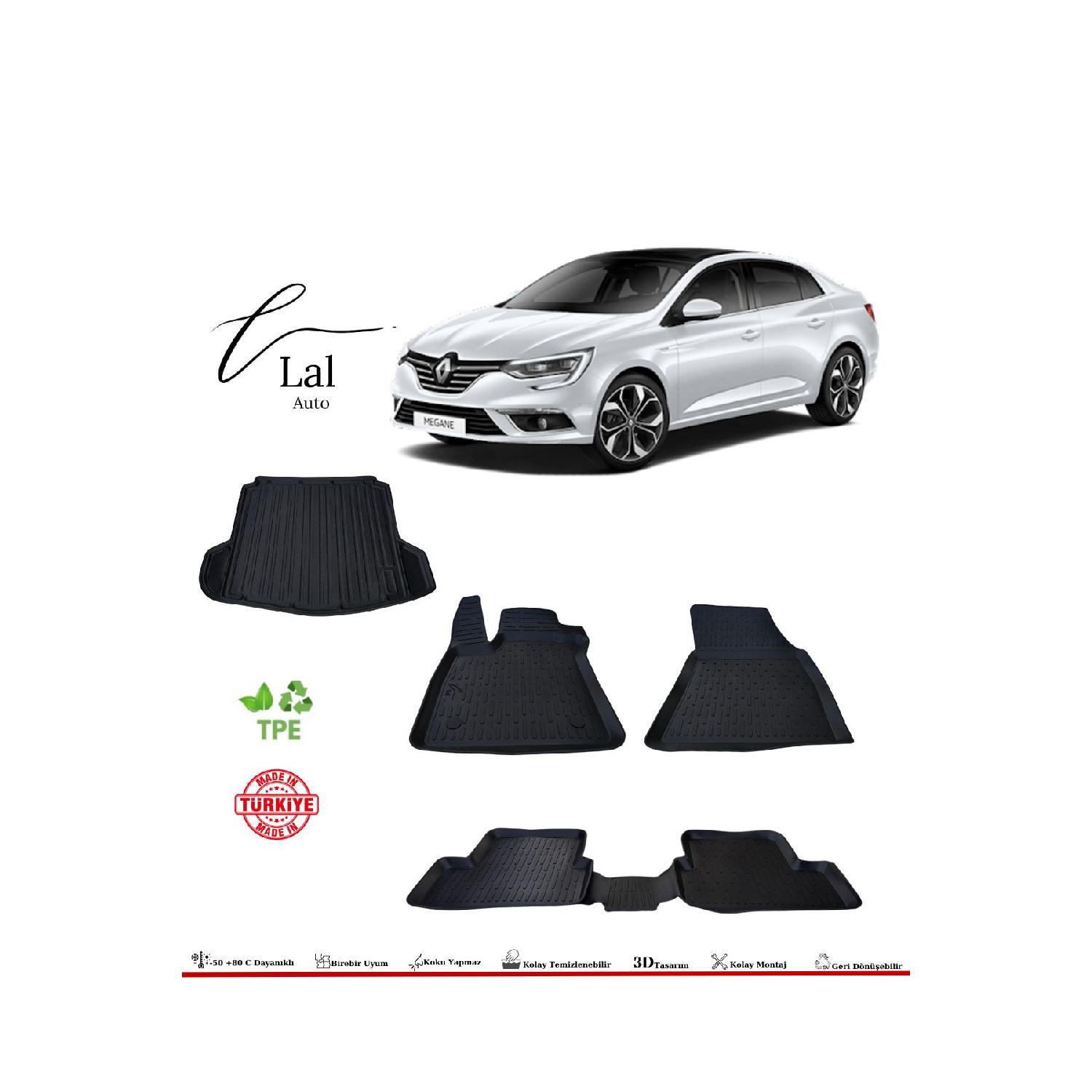 

Renault Megane 4 Sedan 3d Коврик для бассейна Набор для бассейна в багажник