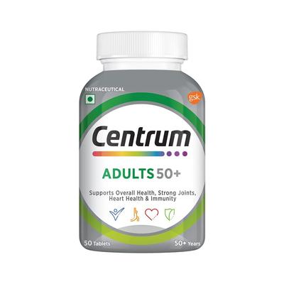 Priedas suaugusiems 50+ (50 tablečių, 1,54 g), Suaugusieji 50+,