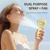 Portable Handheld Spray Fan USB Rechargeable Fast Cooling Fan Handheld Misting Fan  Hot Weather