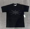 T-shirt Unisex con Stampa di Lettere in Schiuma Hip Hop Euro-Americano: Scollo Rotondo, Manica Corta, Design alla Moda