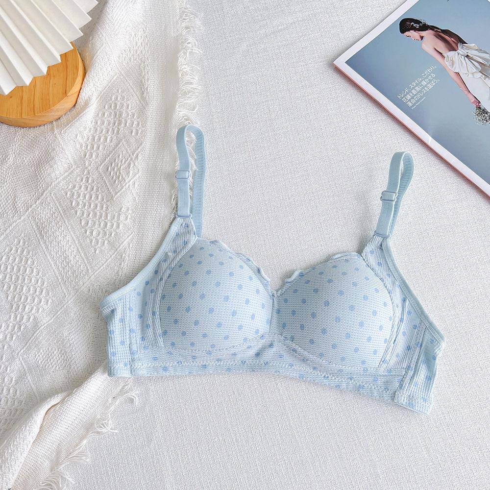 Sweet Breathable Girlish Style Push-Up Bra Wire-Free Seamless One-Piece Thin Cup Underwear