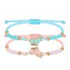 Adjustable Cross-Woven Butterfly Bracelet for Couples & Best Friends - Versatile Sweet Style Hand Jewelry
