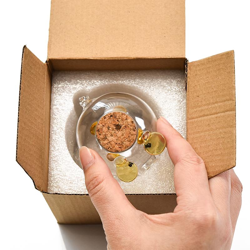 Cute Transparent Piggy Bank Glass Ornaments Golden Bean Storage, Animal Pig Money Saving Box Coin Box To Help Budget And Save