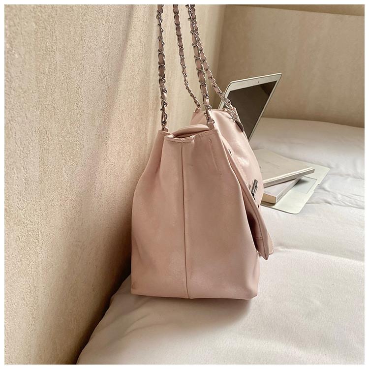 IELGY Large-Capacity Commuter Tote Bag Spring Summer Cross-Body All-Match Chain Shoulder Bag