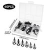 10pcs Stainless Steel Fishing Rod Guides Set Tips Rings for Lure Rod, Rod