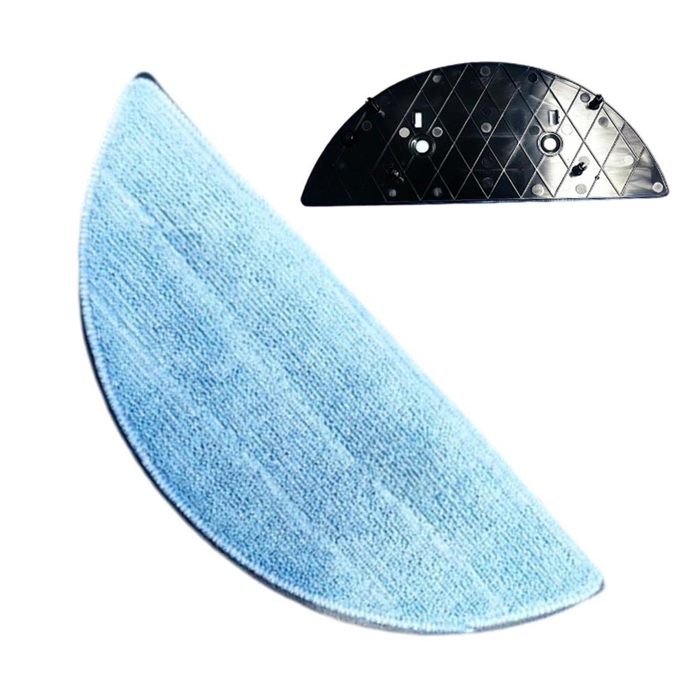 Mop Cloth Frame Board And Microfiber Pad Kit For ILIFE A12 Pro Robot Vacuum Cleaner And Mop, Black