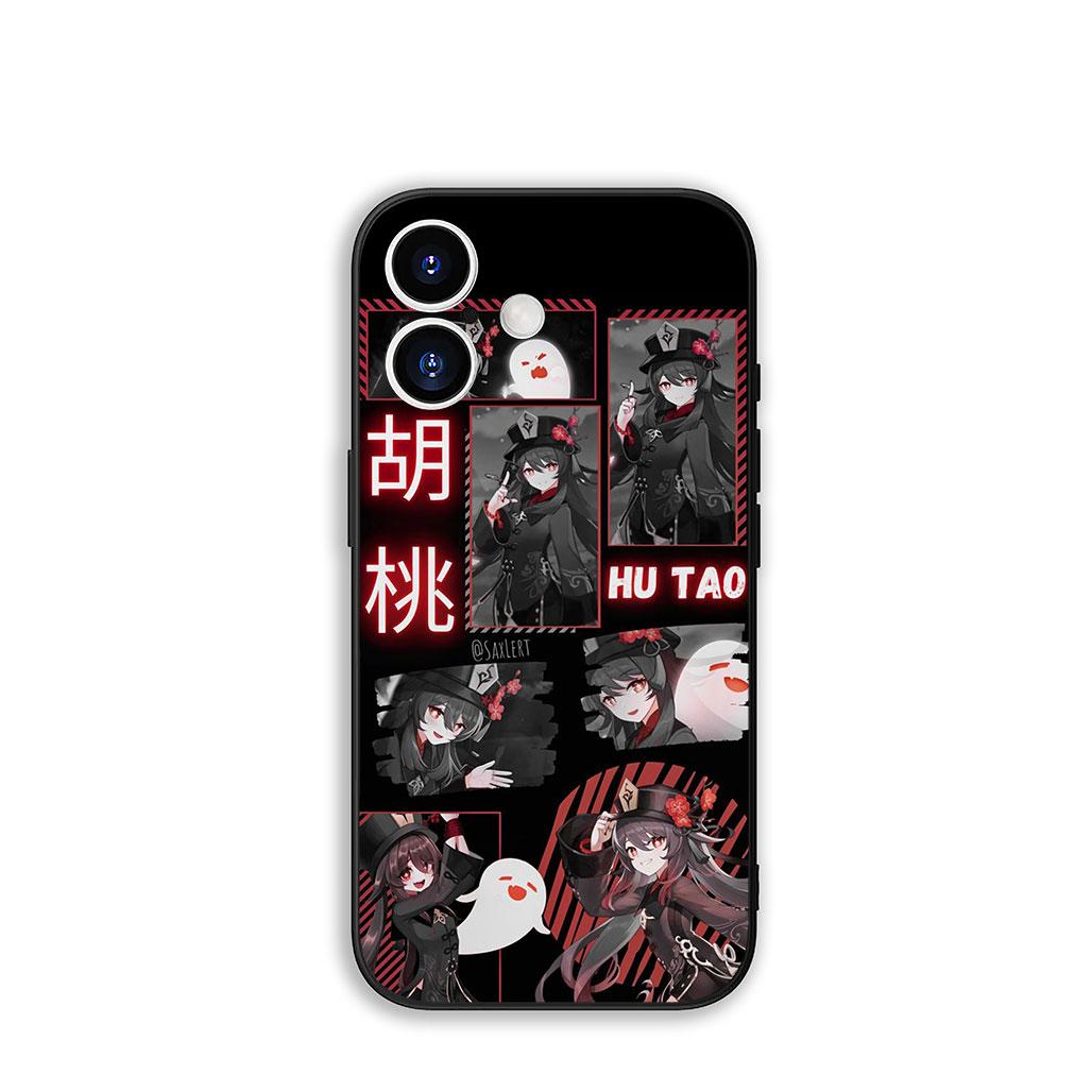

for Apple iPhone 16 15 14 Plus 13 12 Mini 17 Pro Max + ProMax 16E Air 15+ Phone Cover Case Genshins Impacts Hu Tao HuTao Casing iPhone17 Pro Max