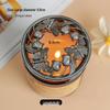 Aroma Candle: Heat-Gathering Alloy Lid for Even Burning with Snuffer