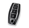 ZANEKO Neue Outlander Schlüsseltasche Kompatibel mit Mitsubishi New Outlander PHEV GN0W Schlüsselabdeckung Outlander Smart Key Case, silber schwarz