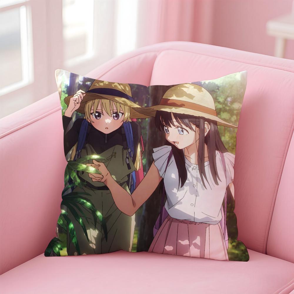 Anime Cartoon TTomorrows My GGirlG Cushion Cover Pillow Case Soft Skin Friendly Fabric  Concealed Zipper