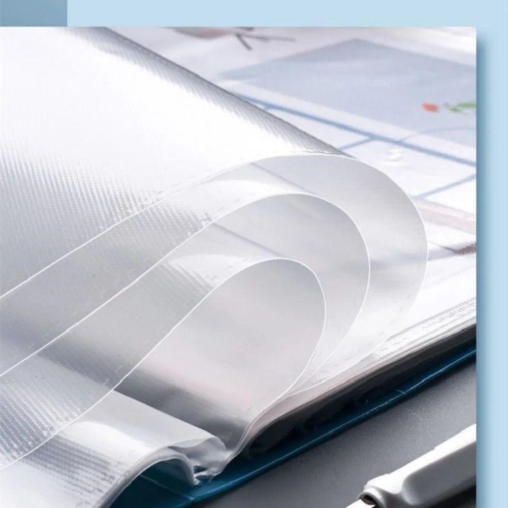 40 Pages Document Bag PP Test Paper Storage Organizer New A4 File Folder