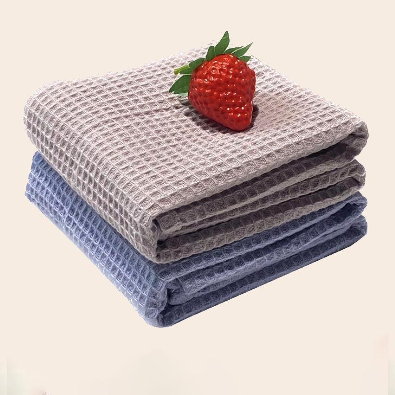WML066 Custom Extra Thick 100% Cotton Waffle Weave Multi-purpose Kitchen Tea Towels for Teacup Cleaning Table Napkins