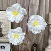 New 3 Heads Artificial Simulation Flowers Bridal Bouquets DIY Silk Flower Bouquet Long Stem Lifelike Flowers Home Decoration