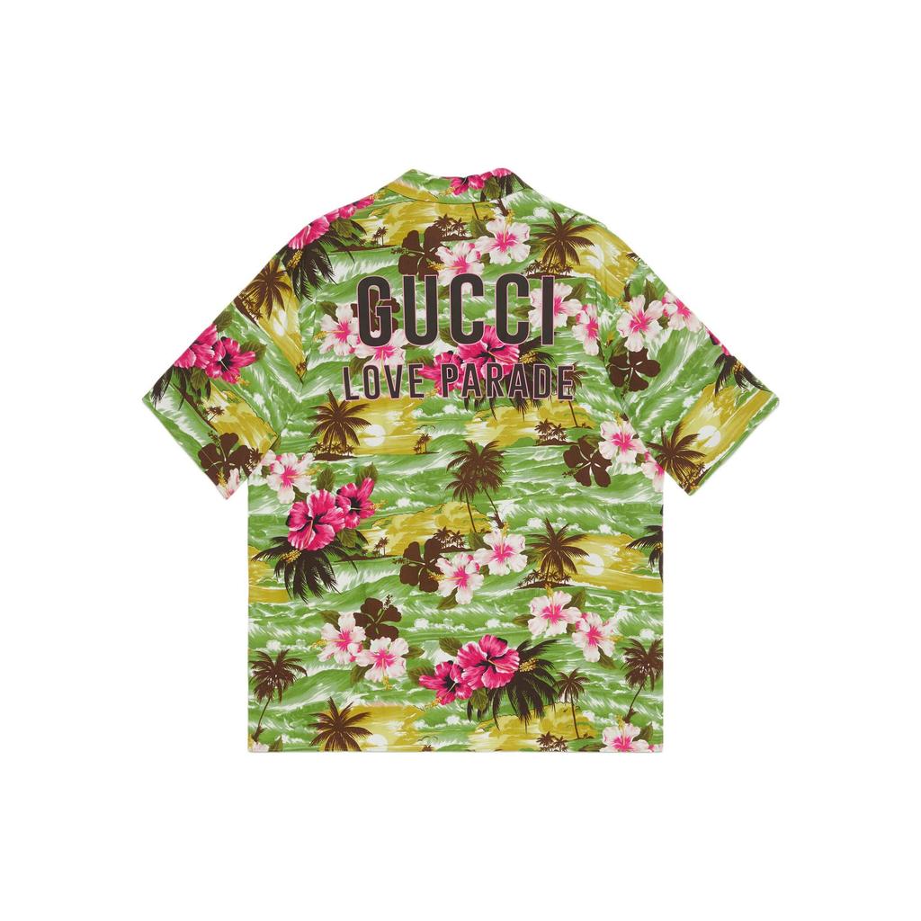GUCCI Printed Bowling Shirt 694124-ZAJST-3824