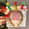 Red Velvet Antler Hairband Simple Christmas Eve Headwear Cute Hair Accessories Environmentally Friendly Christmas Headband