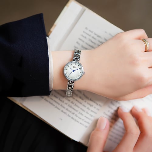 [Lanz] Lanz Unisex Leather Band Watch White LA-615WH NONE