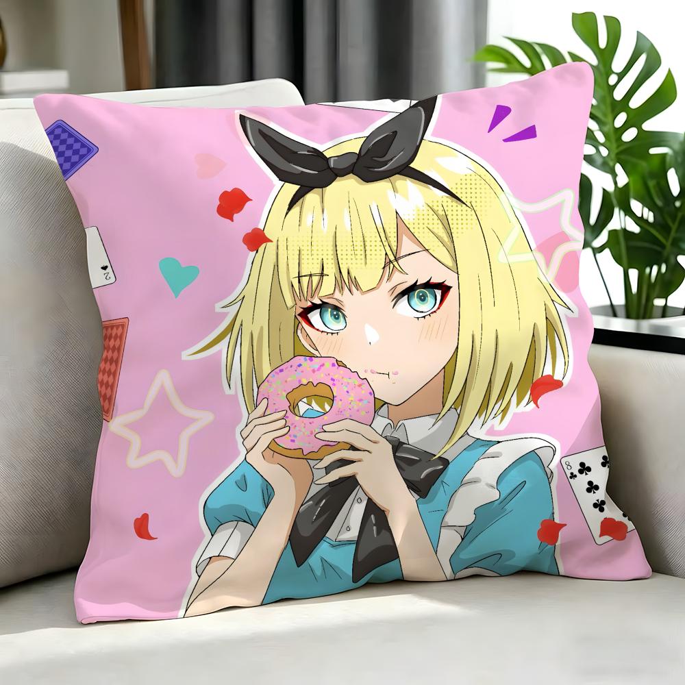 Anime Takt Op. Destiny Cushion Cover Cushion Cover Set 4Pcs 50X50 45X45 40X40 Pillowcase Decorative Sofa Home Decor