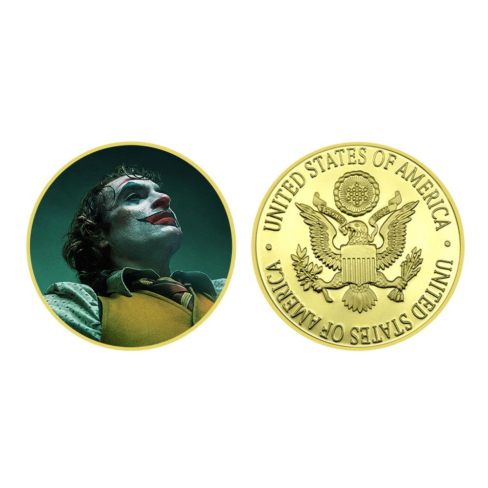 Joker American Comics Commemorative Coins: 8 Classic Joker Gold/Silver Coins Gift Box Set