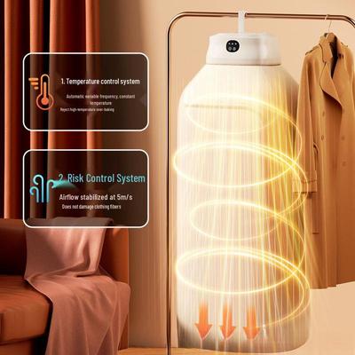 Portable Clothes Dryer and Wardrobe-Style Ironing Machine for Home and Travel Use