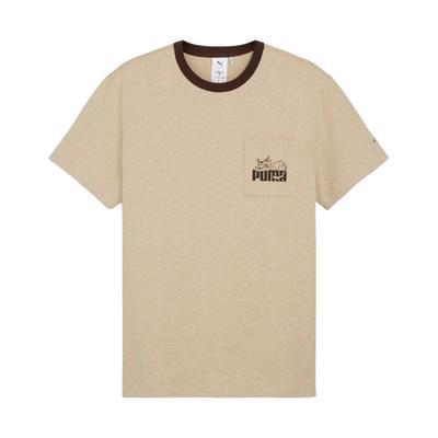 X Noah Pocket Tee Brown Men Tops 623866-90