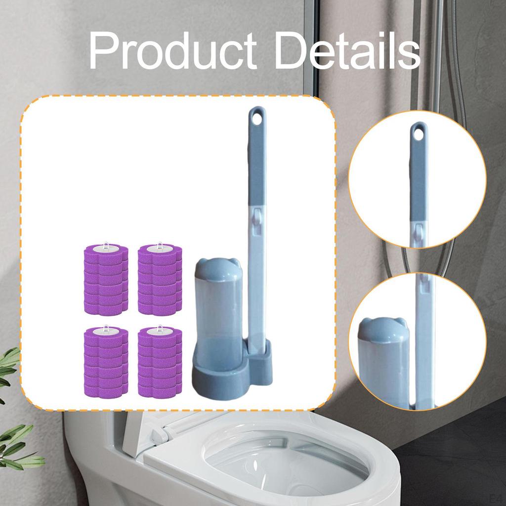 Toilet Brush Brushes for Cleaning Efficient Set Refill Heads Scrubber Hotel