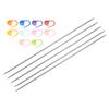 5Pcs Knitting Needle Size US 1.2-5mm Length Stainless Steel Double Pointed Sweater Stitching Needles w 10 Colorful Stitch Marker