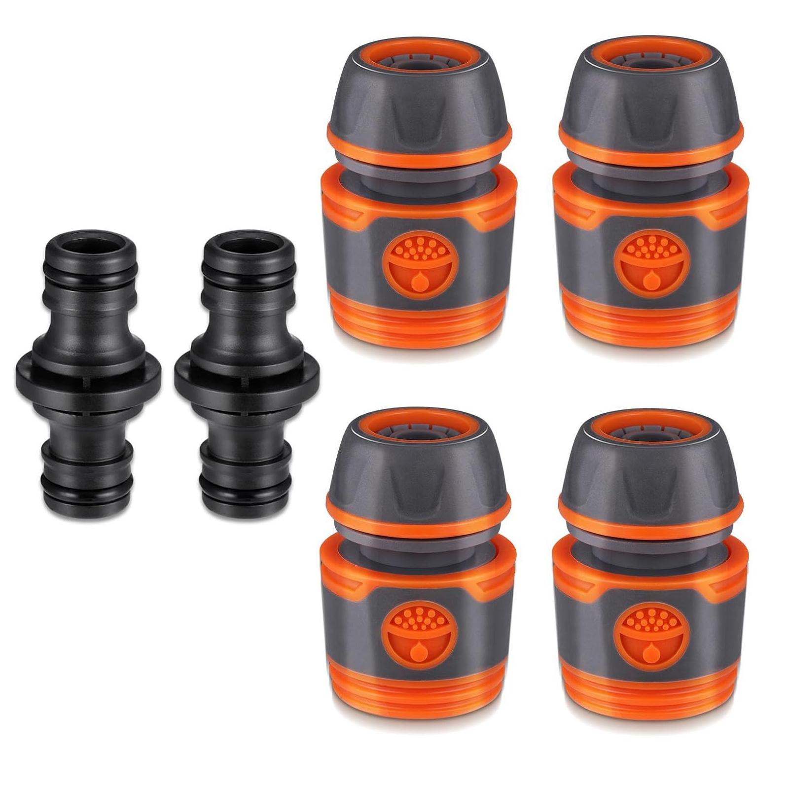 

Практичный набор соединителей для садового шланга, семейный набор из 4 соединителей для садового шланга с 2 дополнительными удлинительными звеньями