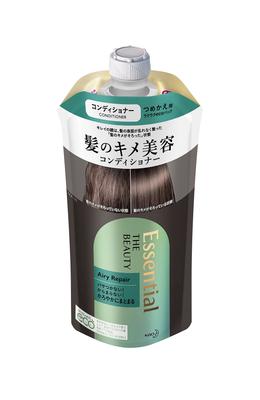Essential Kao The Beauty Hair Texture Beauty Conditioner Airy Repair Repairs Hair Floral Refill, 340ml, Damage, Care, Smooth, Black,
