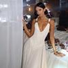 Transparent Maxi Dress Bodysuit Plunging Backless Long Summer Dress Women Sexy Beach Party Dresses