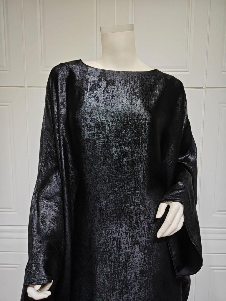 MQ117 Lato 2024 Srebrna Abaja: Skromna muzułmańska sukienka